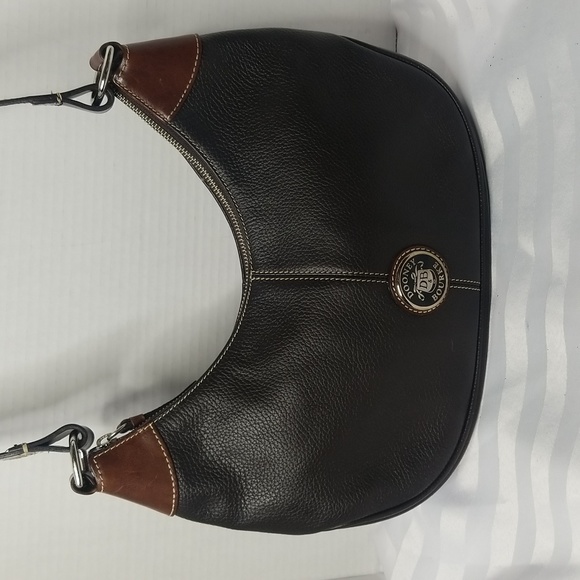 DOONEY &BOURKE  BROWN LEATHER SHOULDER BAG PURSE - Picture 2 of 8
